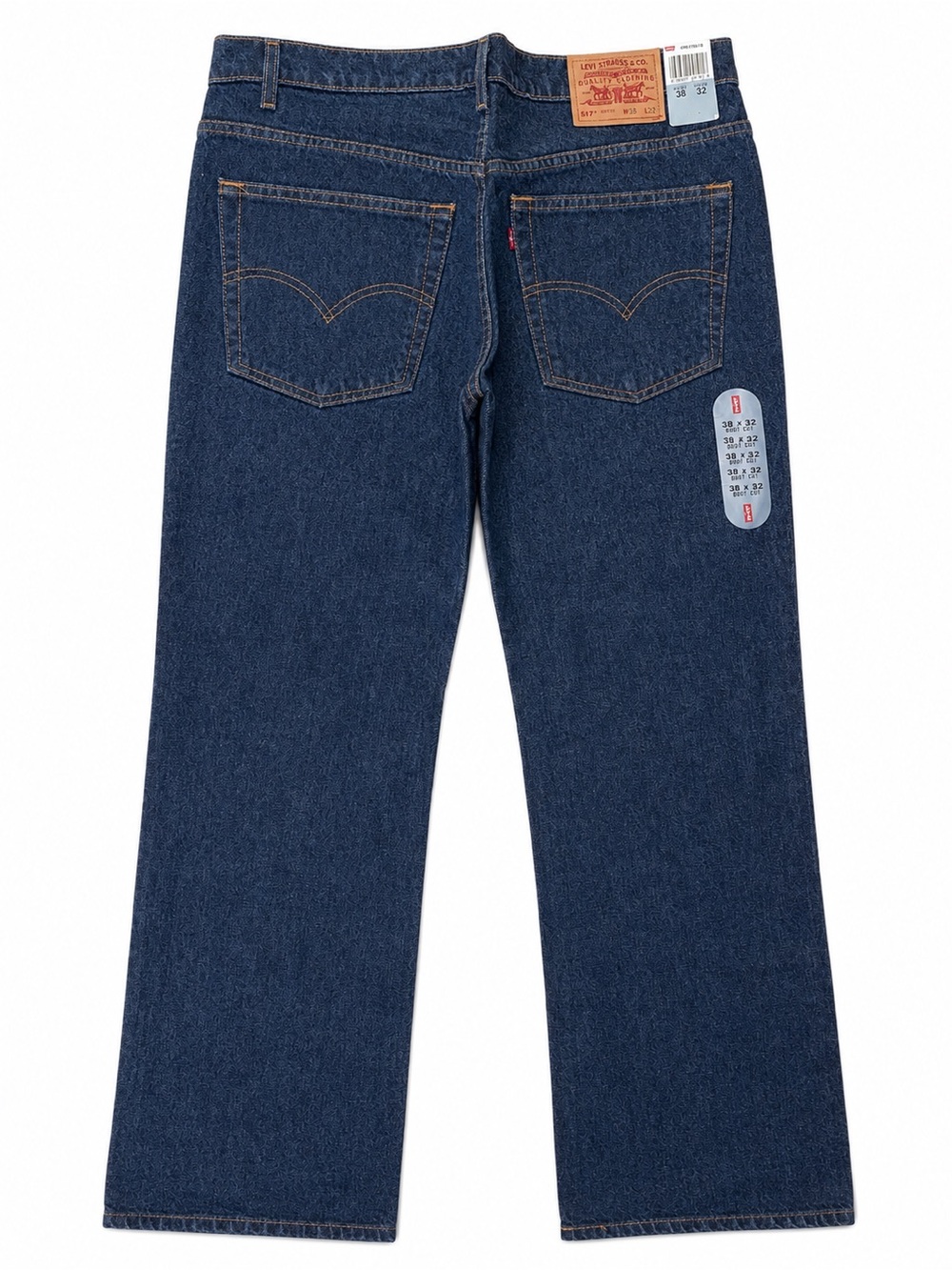 Vintage 1998 Levi’s 517 Boot Cut Rigid Jeans Men’s 38x32 NWT Dark Wash Bat Wing